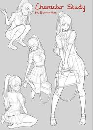 Anime pose 3d is a tool that will allow you to animate 3d character and take references to improve your pictures. Body Anime Female Pose Reference Drawing
