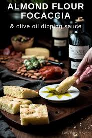 Serve This Great Low Carb Focaccia And Olive Oil Dipping Sauce As Appetizers At Your Next Party Sponsored Lo Recipes Low Carb Maven Lowest Carb Bread Recipe