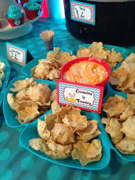 Dr Seuss Birthday Party Food Ideas Crummies In Tummies Buffalo Chicken Dip And Tortillas Dr Seuss Baby Shower Dr Seuss Birthday Party Seuss Baby Shower