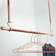Get set for clothes hanging rails at argos. Copper Clothes Hanging Rail By Proper Copper Design Notonthehighstreet Com