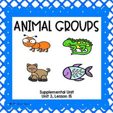 Animal Groups First Grade Supplemental Unit Journeys First Grade First Grade Lessons First Grade