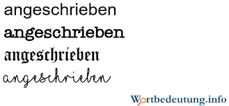 angeschrieben: Bedeutung & Definition ᐅ Wortbedeutung.info