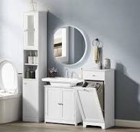 Amazon.com: kleankin 23.5" Pedestal Sink Storage Cabinet ...