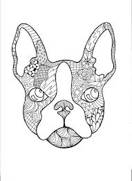 French Bulldog Zentangle Pdf Coloring Page French Bulldog Tattoo Coloring Pages Mandala Coloring Pages