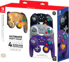 Shop Powera Gamecube Wireless Controller For Nintendo Switch 4 Pack At Best Buy Find Low Everyday Prices An Wireless Controller Gamecube Gamecube Controller