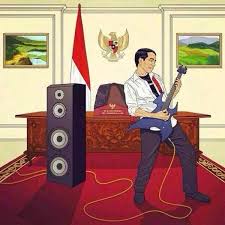 Namun yang ditunjukkan bukanlah sosoknya, tapi hasil menggambar dan mewarnai yang sempurna. Kartun Kartun Unik Pelantikan Jokowi Jk Bekerja Dari Rumah