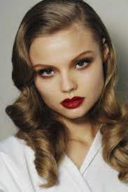 Red Lips Vintage Hairstyles Retro Hairstyles Hair Styles