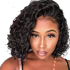 Mongolian kinky curly full lace wigs human hair cheap no glue no hair out. Amazon Com Short Bob Lace Front Human Hair Wigs With Baby Hair 150 Density For Black Women Pre Plucked Hairline Brazilian Virgin Full Lace Human Hair Wigs Loose Curly Hair Natural Color