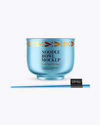 Download Metallic Noodle Bowl Mockup In Cup Bowl Mockups On Yellow Images Object Mockups Yellowimages Mockups