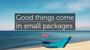 We did not find results for: Aesop Quote Good Things Come In Small Packages