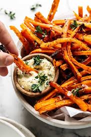Maybe you would like to learn more about one of these? Baked Carrot Fries With Dijon Thyme Aioli The Real Food Dietitians
