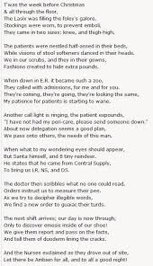 A Nurse S Christmas Poem Thankyounurses Nurse Poems Nurse Christmas Christmas Poems