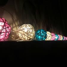 Great savings free delivery / collection on many items. Natural Wicker Cane Rattan 5cm Ball 2m String Light Balconey Party Battery Power Lamps Lighting Ceiling Fans Fairy