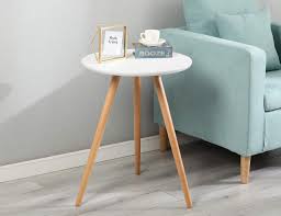 This lack table in white is easy to match with other furnishings. Nesting Coffee Table Wood Sofa Side Table Small Round Tea Tables For Small Spaces Small Round Coffee Table White Side Tables Living Room Balcony Table Small Bedside Table Buy Online In Mongolia