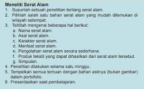 Mata pelajaran prakarya terdiri dari aspek kerajinan, rekayasa, budidaya dan pengolahan. Tugas 6 Tugas Kelompok Meneliti Serat Alam Pelajaran Prakarya Kelas 7 Halaman 31 Tolong Dibantu Brainly Co Id