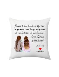 Frases para testigos de boda. Cojin Personalizado Testigo De Bodas Turegalopersonal Com