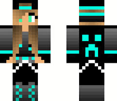 Tron Creeper Girl Minecraft Skin Eliminar o cambiar el nombre a la imagen steve. tron creeper girl minecraft skin