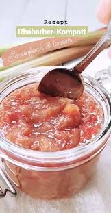Rhabarber Kompott Lecker Und Einfach Mit Nur 5 Zutaten Joyful Food Rezept Rezepte Rhabarberkompott Rezept Rhabarber