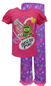 Nickelodeon Yo Gabba Gabba Brobee And Foofa Toddler Pajamas Fun Pajama Sets Toddler Pajamas Best Pajamas
