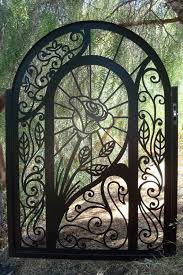 Handcrafted Garden Entry Etsy Com Garden Doors Garden Gates Wrought Iron Gates
