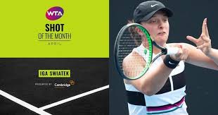Parcursul igăi swiatek la roland garros 2020 Shot Of The Month April 2019 Iga Swiatek