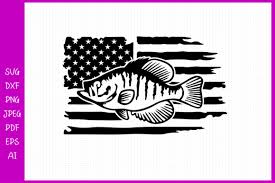 Download Distressed Flag Crappie Svg Graphic By Seleart Creative Fabrica