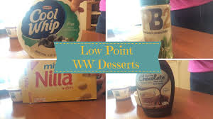 weight watchers low point ww desserts