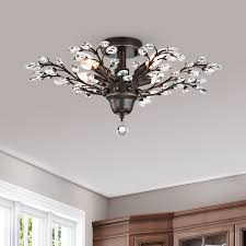 Bronze bathroom light fixtures wayfair vanity lights chrome. Rosdorf Park Newlyn 4 Light 23 6 Unique Statement Tiered Semi Flush Mount Reviews Wayfair