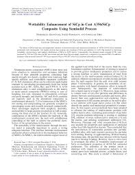 Menurut sensus malaysia 2010, johor bahru memiliki populasi sejumlah 497.067 dan merupakan kota terbesar kedua di negara malaysia serta kota paling selatan kedua di semenanjung. Pdf Wettability Enhancement Of Sicp In Cast A356 Sicp Composite Using Semisolid Process
