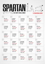 30 Day Fitness Challenge By Darebee Spartan Challenge 30 Day Workout Challenge Workout Challenge
