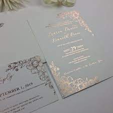 Rose Gold Wedding Invitation Elegant Personalized Foil Etsy Rose Gold Wedding Invitations Gold Wedding Invitations Gold Wedding Invitations Elegant