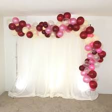 Pink Black And Gold Balloon Arch Burgundy Pink And Ivory Organic Balloon Garland Backdrop Lalaspartycreations5 Ig Baloon Garland Garland Backdrops Pink Balloons