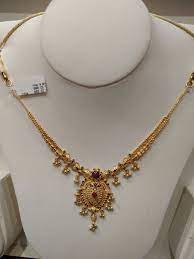 Enjoy free shipping on most stuff, even big stuff. Light Weight Gold Necklace For Kids 25gms Gold Bride Jewelry Gold Necklace Designs Bridal Gold Jewellery Designs