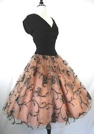 1950s Cocktail Dress Sukienki Vintage Suknie Balowe Stroje