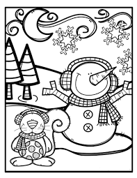Kids fun in winter color pages to print1beb. Kis Boyama Coloring Pages Winter Printable Christmas Coloring Pages Christmas Coloring Pages