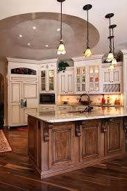 Warm Kitchen Stained Kitchen Cabinets Off White Cabinets Warm Kitchen