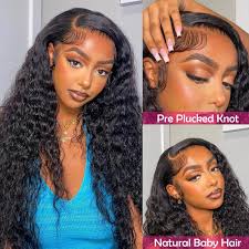 Deep Wave Wig 13x4 Lace Front Wigs Human Hair 180% Density HD Lace  Transparent 13x4 Wet And Wavy Wig Human Hair Pre Plucked Lace Frontal Deep  Wave Wig ...