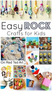 Easy Rock Crafts For Kids Red Ted Art Make Crafting With Kids Easy Fun Rock Crafts Easy Arts And Crafts Crafts For Kids To Make