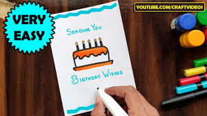 Birthday Card Drawing Ideas Let's learn birthday card drawing easy this birthday card drawing is so easy that it is suitable for kids and beginners as well. bizimtube creative diy ideas