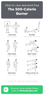 9) two hours and ten minutes of guitar playing (standing) burns 500 calories and turns you into a rockstar. The 500 Calorie Burner Workoutlabs Fit Workout Labs 500 Calorie Workout Burn 500 Calories Workout