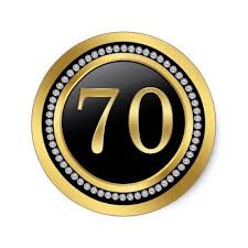 Free 70th birthday clipart in ai, svg, eps and cdr | also find birthday invitation or birthday card clipart free pictures among +73,204 images. Black And Gold Printed Diamonds 70th Birthday Classic Round Sticker Zazzle Com In 2021 Birthday Cake Topper Printable Happy 70 Birthday 50th Wedding Anniversary