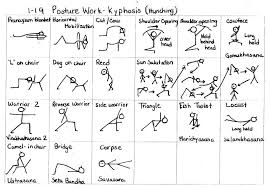 Yogi Sticks 1 17 Stamina And Strength 1 19 Posture Kyphosis Postures Hip Problems Yoga Stick Figures