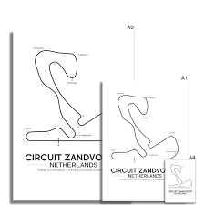 Tickets, tours, address, phone number, circuit park zandvoort reviews: Circuit Poster Dutch Grand Prix White Formula Home
