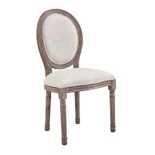 Modway Emanate Vintage Beige French Upholstered Fabric Dining Side Chair Eei 2821 Bei The H Dining Chair Upholstery Side Chairs Dining Fabric Dining Chairs
