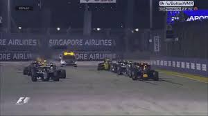 Verstappen crashed at copse corner in the opening lap after being clipped by hamilton and sent into the tyre barrier at 180mph, before being taken to hospital, and horner has lambasted hamilton for his. Fp1 Verstappen Retires Gif Find On Gifer