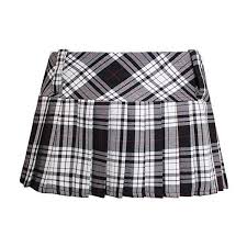 Black And White Plaid Pleated Mini Skirt Womens Ladies 12 Inch Tartan Skirt Pleated Mini Micro Skater Kilt 11 Liked On Polyvore Featuring Skirts Mini Skirts Women Fashion