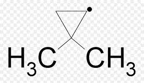 It is a cyclic ether and the simplest epoxide: 2 2 Dimethylcyclopropyl Radical Ethyleenoxide Hd Png Download Vhv