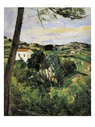 Pine Tree At L Estaque Landscape With Red Roof Art Print Paul Cezanne Art Com In 2020 Paul Cezanne Cezanne Art Cezanne