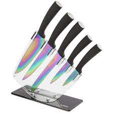 Buy Tower 5 Piece Knife Set With Acrylic Stand Knives And Knife Blocks Argos Knife Set Kitchen Knife Sets Kitchen Knives