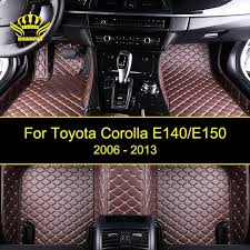 New Car Floor Mats For Toyota Corolla E140 E150 Custom Fit Most Cars Artificial Leather Carpet Mats Protect Inter Custom Car Floor Mats Car Mats Car Floor Mats